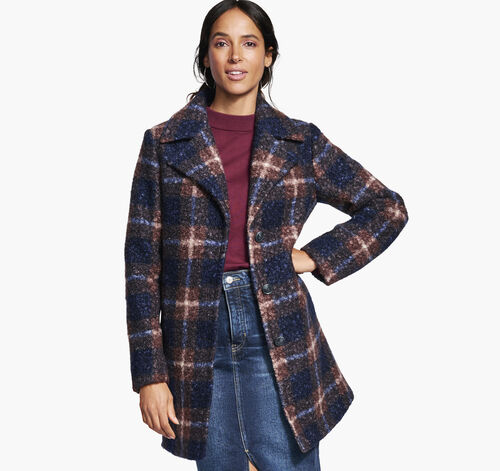 Plaid Teddy Coat
