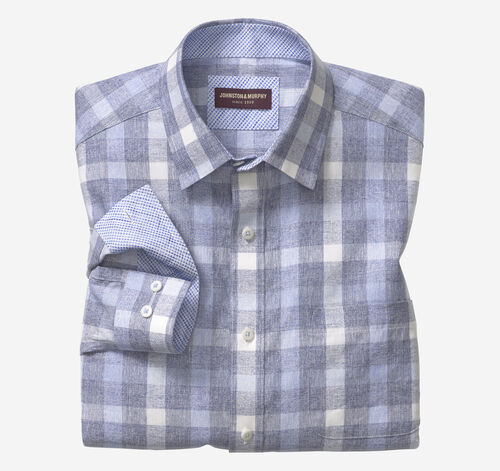 Washed Linen-Blend Shirt