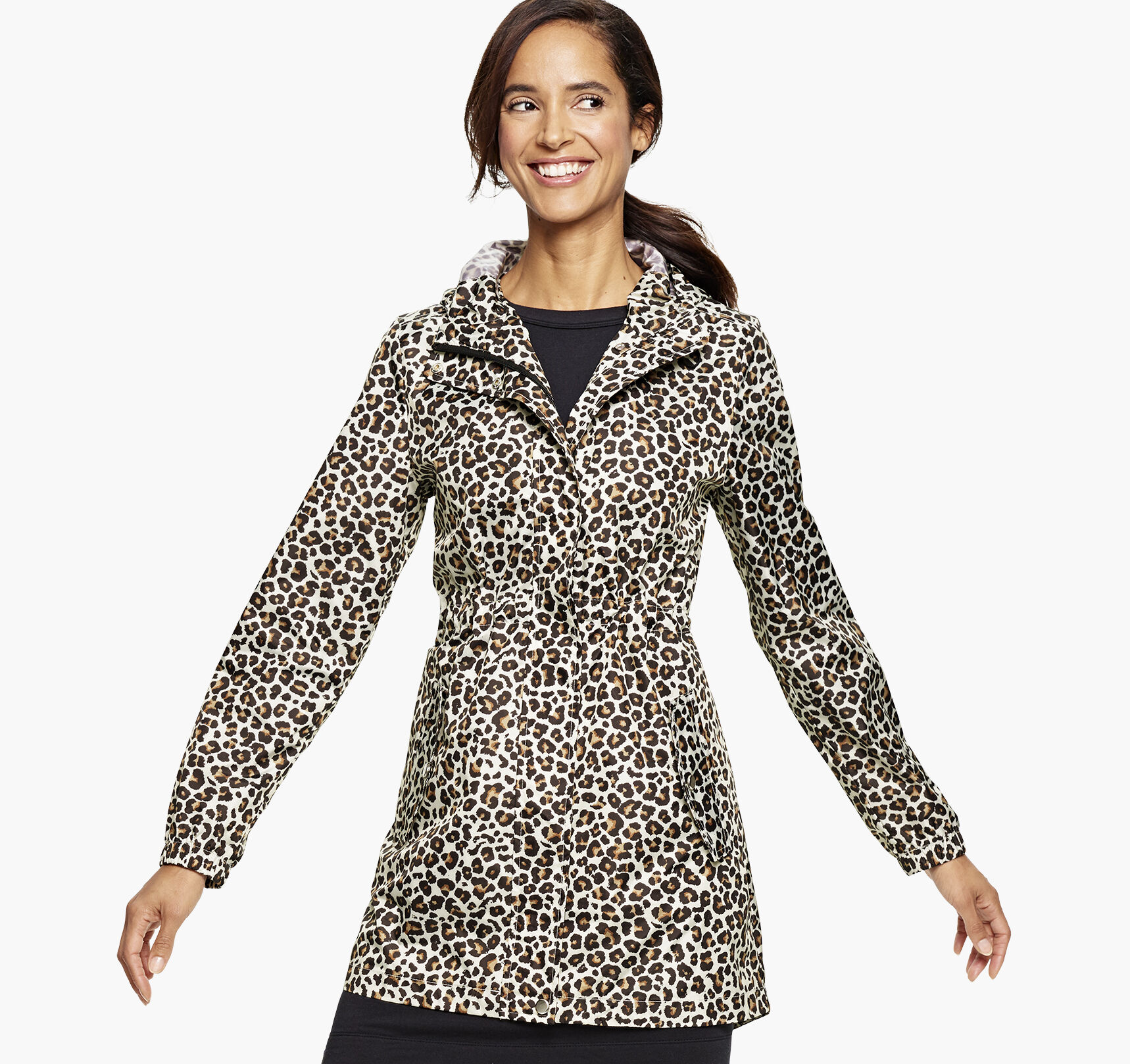 leopard rain jacket