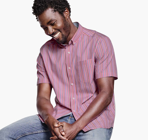 Printed Cotton Short-Sleeve Shirt