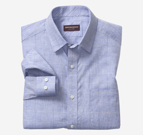 Washed Linen-Blend Shirt