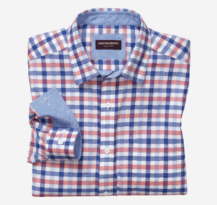 Johnston & Murphy Washed Linen Shirt. 1