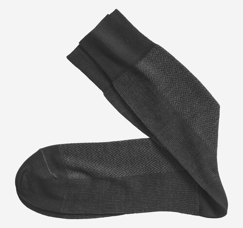 Herringbone Panel Socks