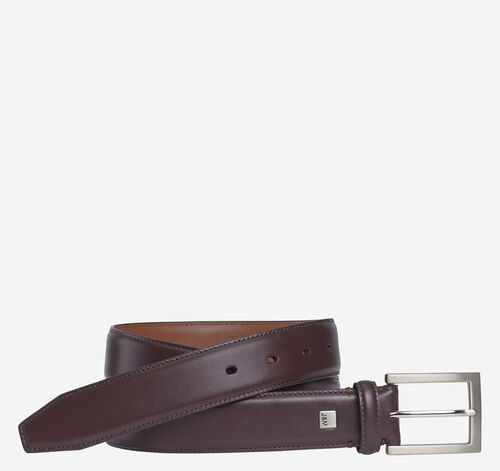 Johnston & Murphy Dress Belt - Dark Burgundy