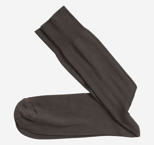 Pima Cotton Ribbed Socks
