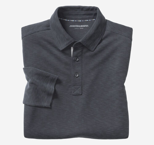 Vintage Slub Long-Sleeve Polo
