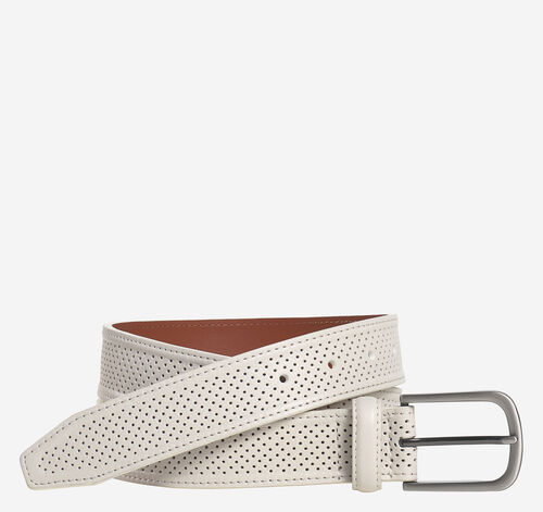 Soft Perforated Leather Belt