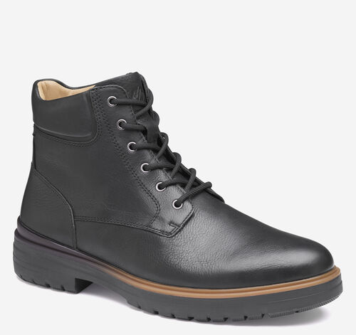 XC4® Henson Plain Toe Boot - Black Waterproof Full Grain