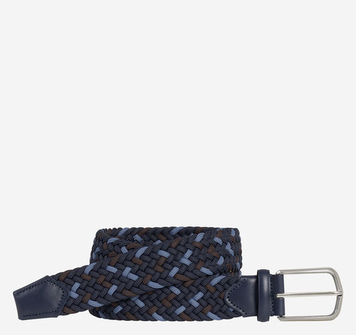 Woven Stretch-Knit Belt