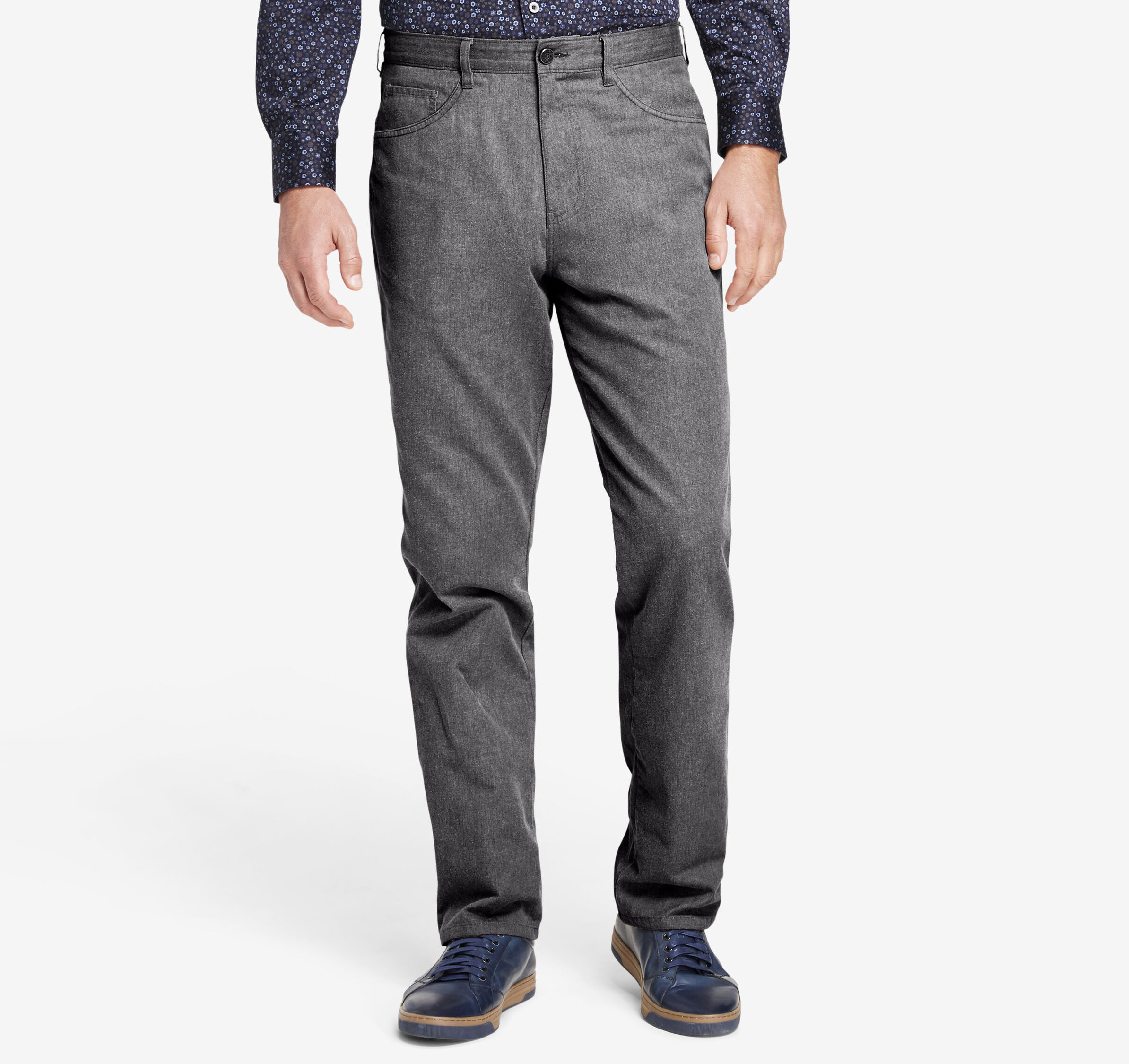 Regular Fit Brushed Heather Pants Johnston & Murphy