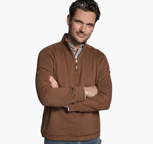 Reversible Solid Quarter-Zip