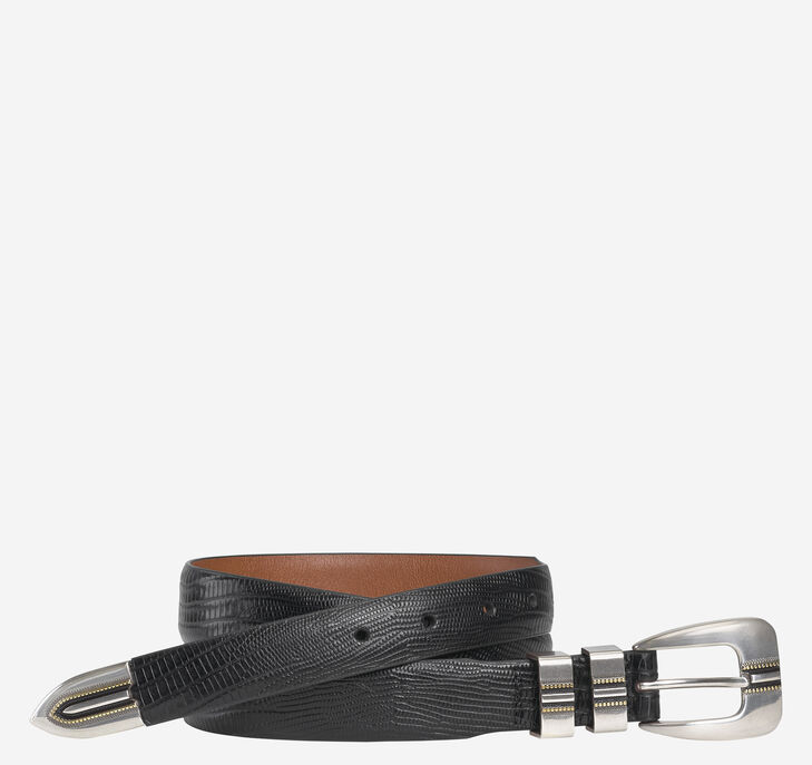 Johnston & Murphy Lizard-Grain Ranger Belt. 1