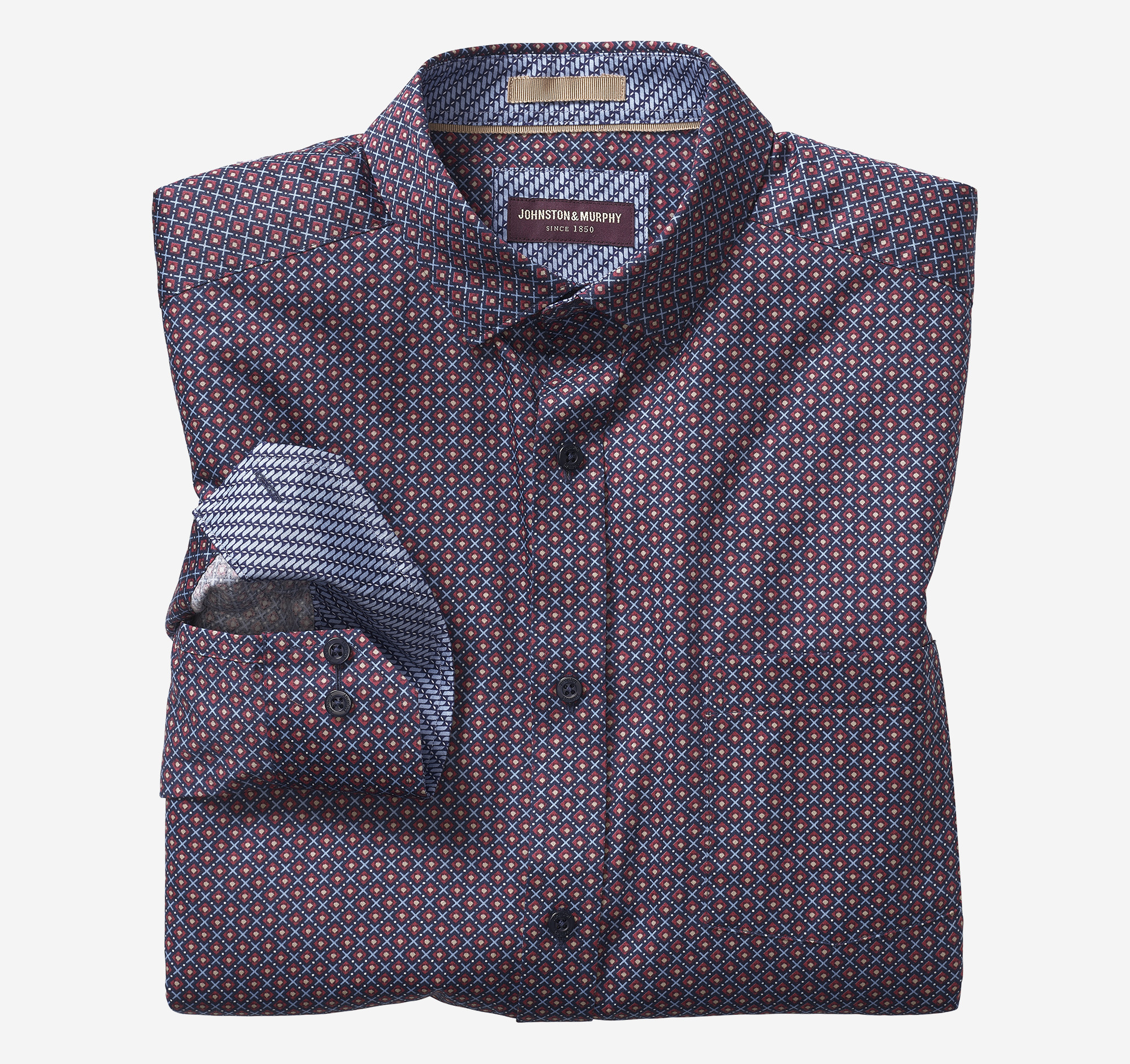 Printed Cotton Shirt 74-9589 main image 1