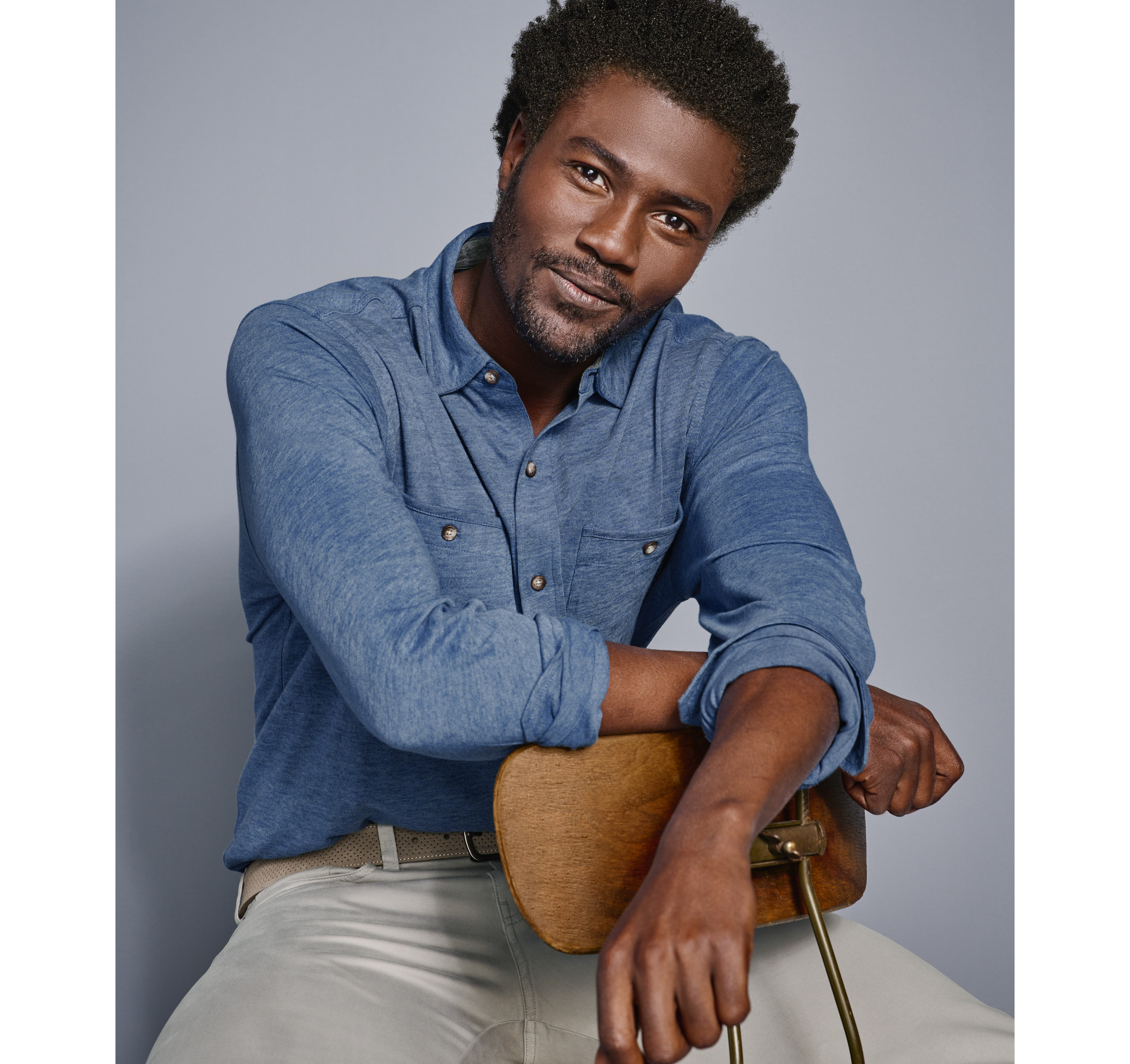 Denim sales shirt stretch