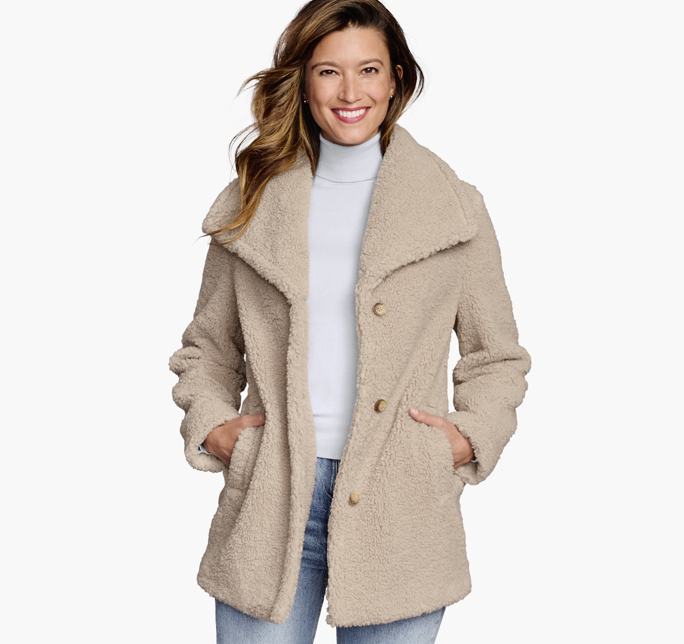 Faux Fur Teddy Sherpa Coat