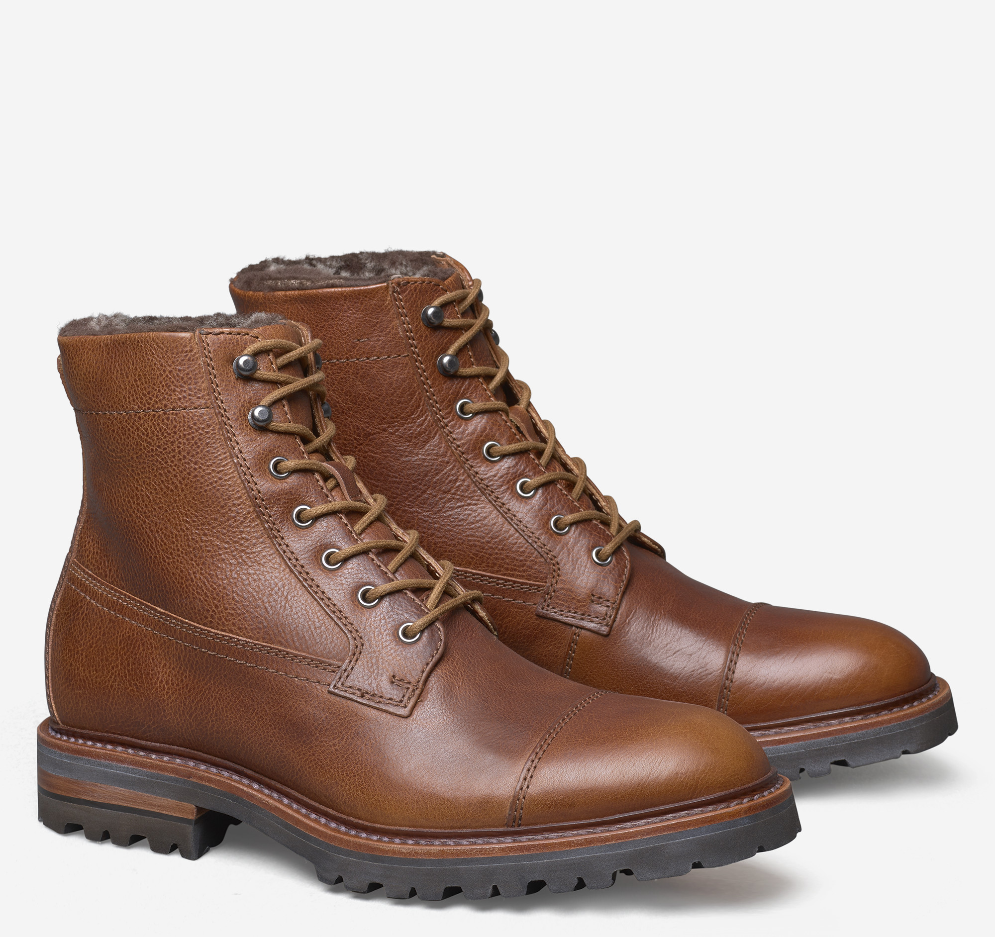 Johnston murphy shearling boots on sale