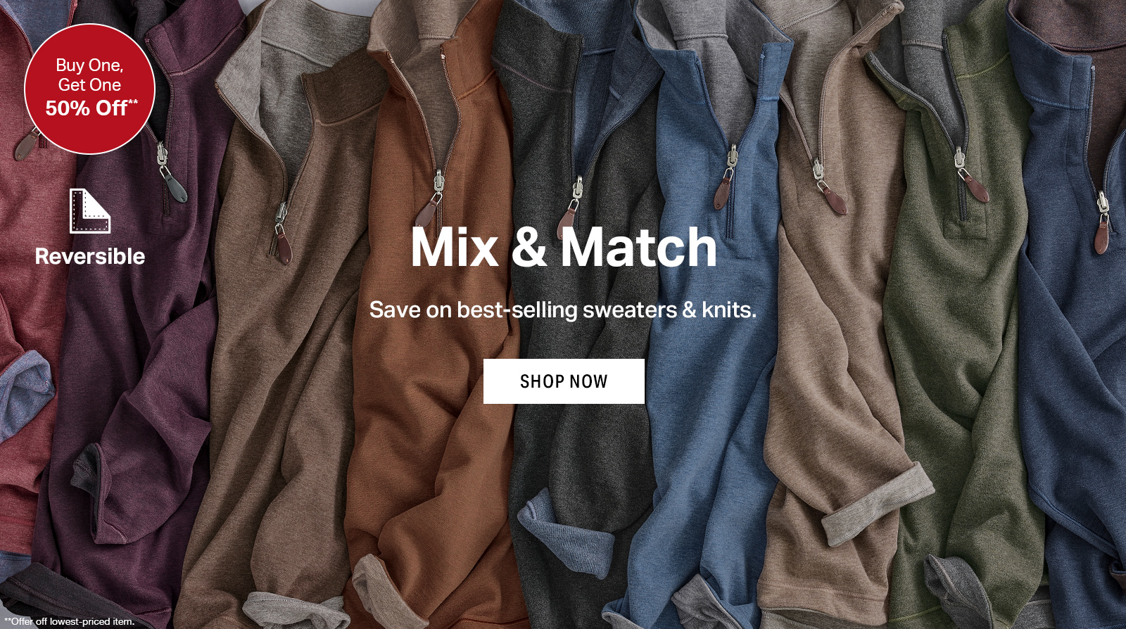 Shop Sweaters and Knits - Buy One, Get One 50% Off